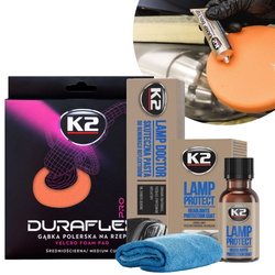 Zestaw Do Renowacji Reflektorów K2 Lamp Doctor + Protect Pad Uniwersalny