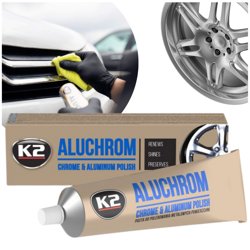Pasta Polerska do Polerowania Metali K2 ALUCHROM 120 g Lustrzany Połysk
