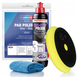 Pasta Polerska Menzerna Do Lakieru 3w1 250ml Pad Polerski Średni Mikrofibra