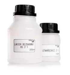 Lakier Bezbarwny Akrylowy HS Premium + Utwardzacz 300ml