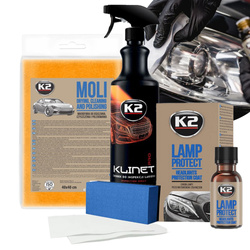 Powłoka Ochronna UV do Reflektorów K2 Lamp Protect Odtłuszczacz Mikrofibra