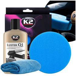 Zestaw Polerski K2: Mocnościerna Gąbka DURAFLEX 150mm + Pasta LUSTER Q1